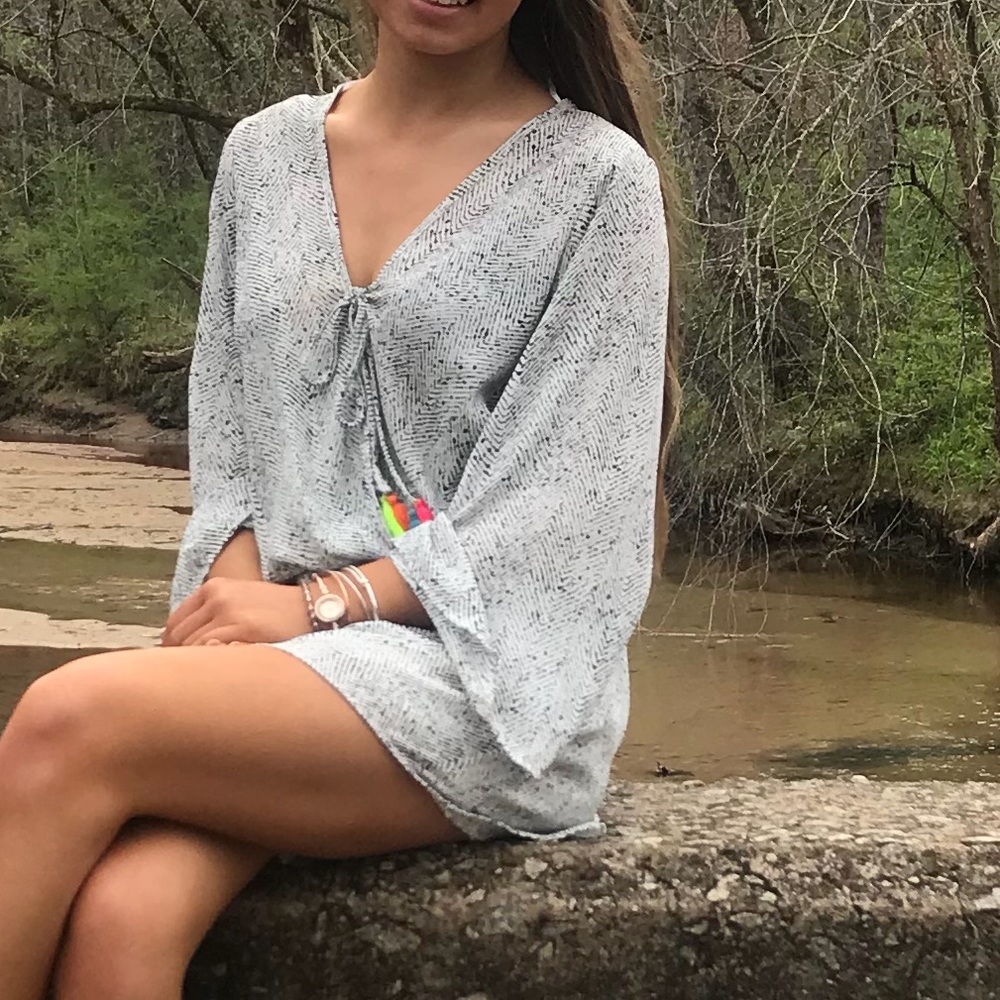 Black and white romper